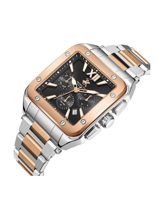 Beverly Hills Polo Club Uhr Batterie mit Metallarmband