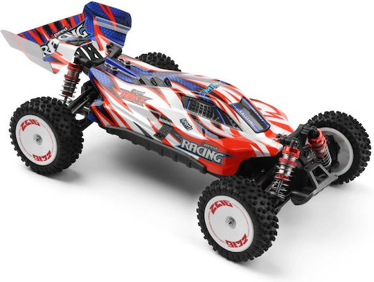 Mașină de curse profesională cu telecomandă Wltoys 124008 4wd viteză mare 60km/h scară 1:12 2.4g 11.1v 2000 Mah 3s 25c baterie 16 min autonomie motor fără perii