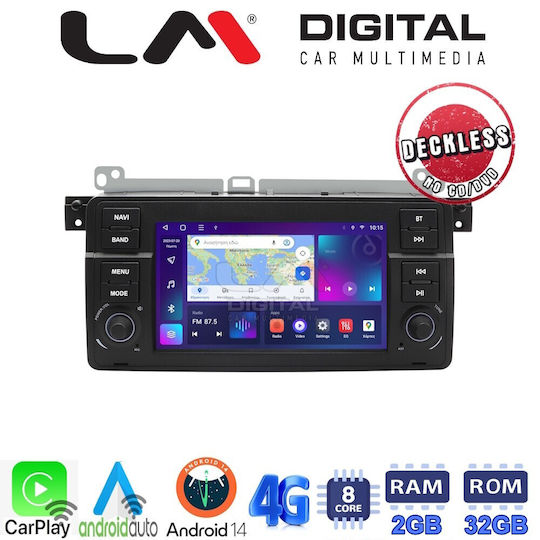 LM Digital Автомобилна Аудио Система (Блутут/USB/WiFi/GPS/Apple-Carplay/Android-Auto)