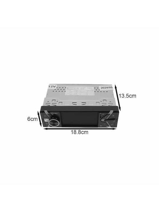 PerVoi Ηχοσύστημα Αυτοκινήτου 1DIN (Bluetooth/USB) με Οθόνη Αφής 4"