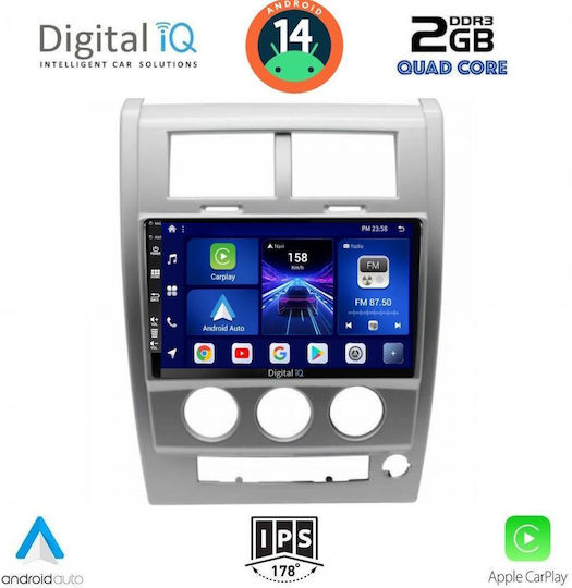 Digital IQ Ηχοσύστημα Αυτοκινήτου για Jeep Cherokee / Liberty 2007-2014 (Bluetooth/USB/AUX/WiFi/GPS/Apple-Carplay/Android-Auto) με Οθόνη Αφής 10"