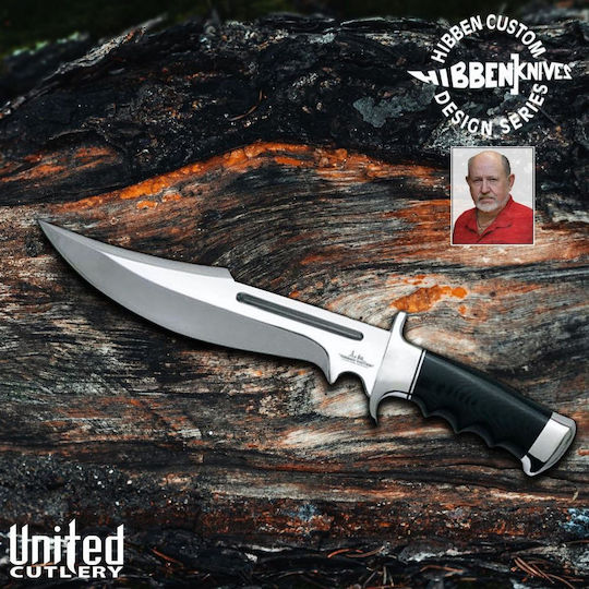 United Cutlery Expendables 2 Legionnaire Bowie Knife Black in Leather Sheath