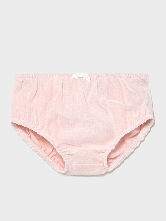Mädchenkleid Kurzärmelig Kinderbekleidungssets Mit Slip Rosa
