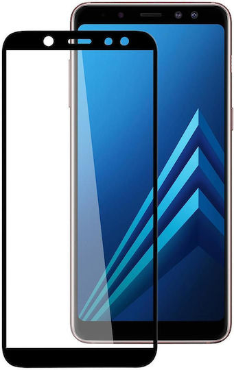 3D Full Face Tempered Glass Black (Galaxy A6 2018)