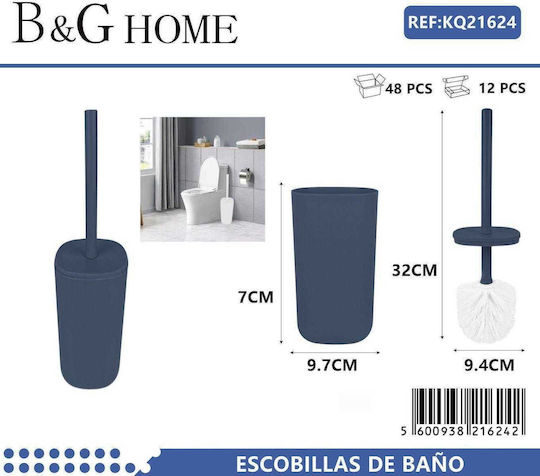 21696 Kunststoff Badezimmer Toilettenbürste Blau