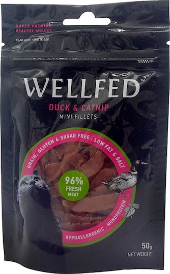 Pet Interest Cat Mini Treats with Duck with Catnip for Cat 50gr