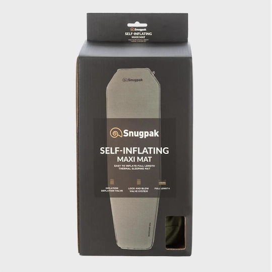 Snugpak Self Inflating Maxi Mat Самонадуване Единично Подложка за къмпинг С дебелина 2.5см в Зелен цвят