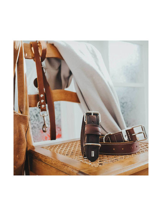 Hunter Lederhalsband Aalborg Rustica 60 L Dunkelbraun