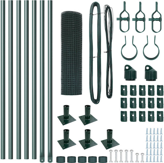 vidaXL Wire Fencing Green 0.4x10m