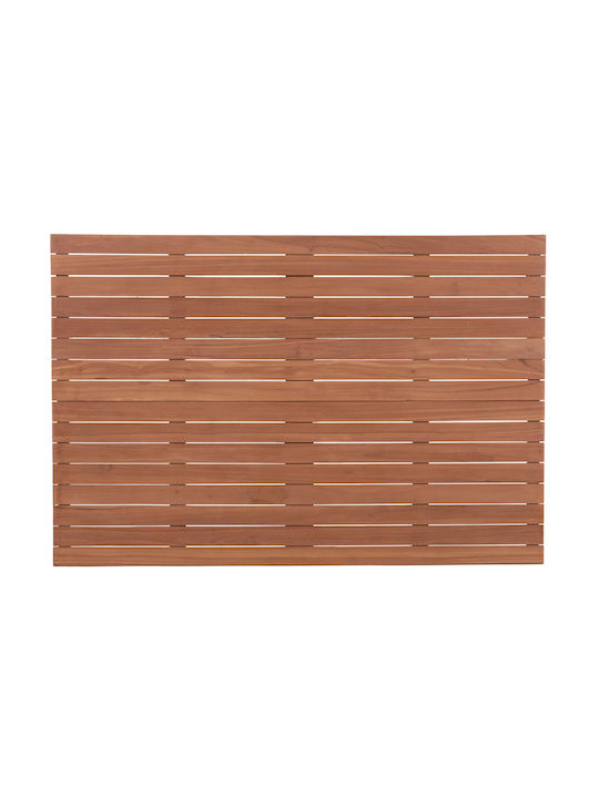 HomeMarkt Rectangular Table Surface made of Solid Wood Natural 120x80x4cm HM18138 1pcs
