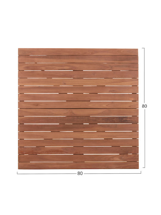 HomeMarkt Επιφάνεια Τραπεζιού από Μασίφ Ξύλο 80x80x4cm HM18137 HomeMarkt Επιφάνεια Τραπεζιού από Μασίφ Ξύλο 80x80x4cm HM18137