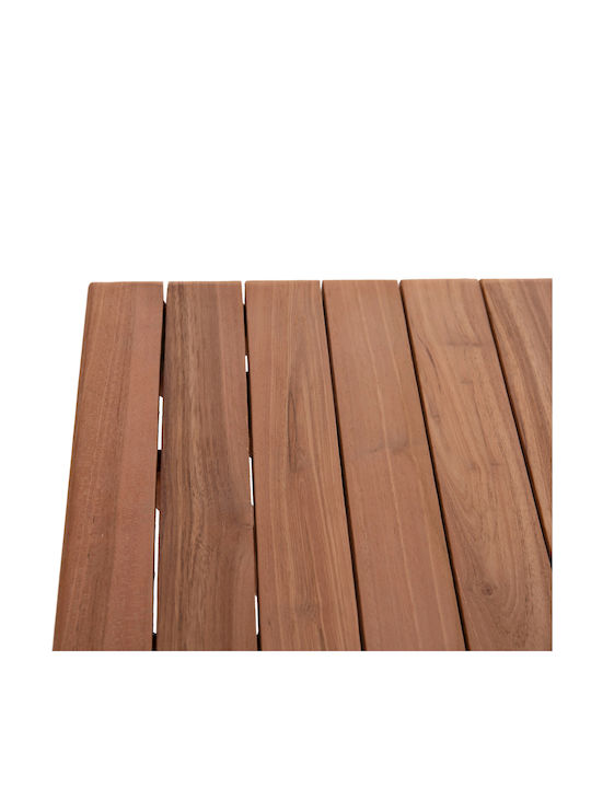 HomeMarkt Pătrată Suprafața mesei din Lemn Masiv Natural 60x60x4cm HM18135 1buc