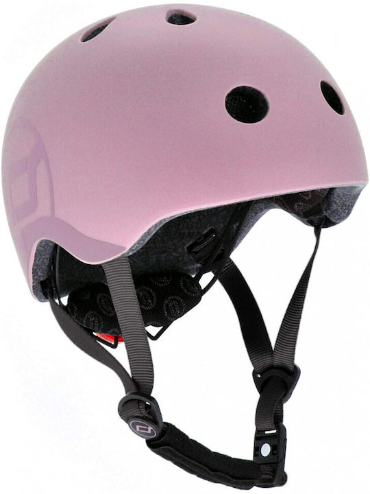 Scoot & Ride Kids' Helmet for City Bike Pink with LED Light
