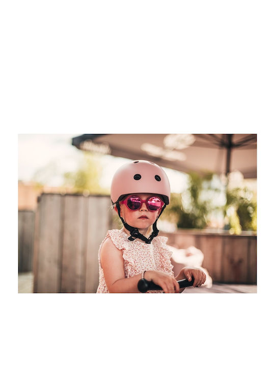 Scoot & Ride Kids' Helmet for City Bike Pink with LED Light