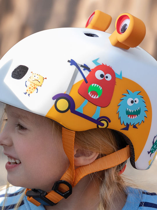 Micro 3D Monsters Kids' Helmet for City Bike Multicolour Small (48-53cm)