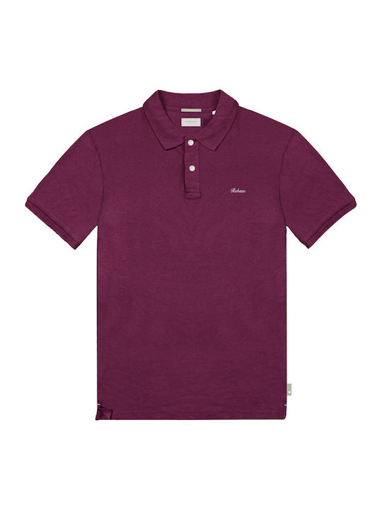 Polo Short Sleeve Blouse Dark Raspberry