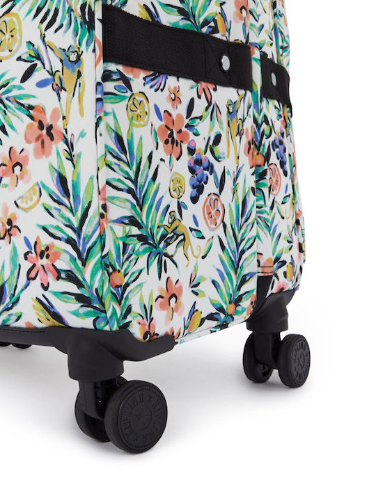 Kipling Spontaneous L Large Suitcase Cocktail Floral With 4 Wheels Height 78cm