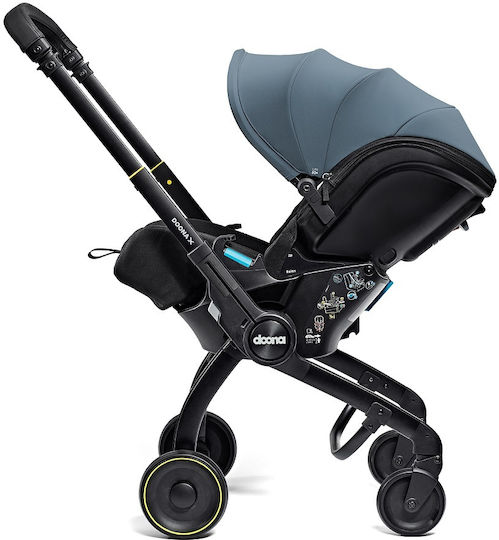 Doona X Car Seat & Stroller Καρότσι 2 σε 1 Kατάλληλο για Nεογέννητο Ocean Blue 8.3kg