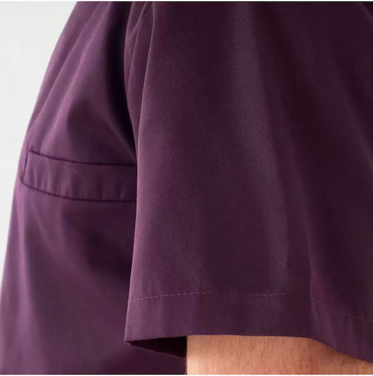 Giblor's Haina Bucătar 100% Bumbac Violet cu Mâneci scurte