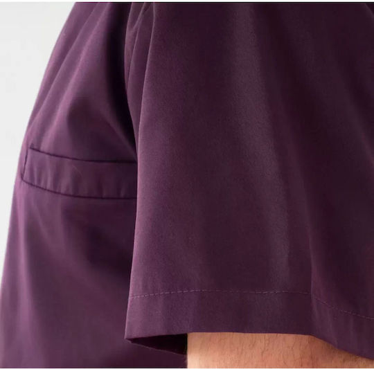 Giblor's Haina Bucătar 100% Bumbac Violet cu Mâneci scurte