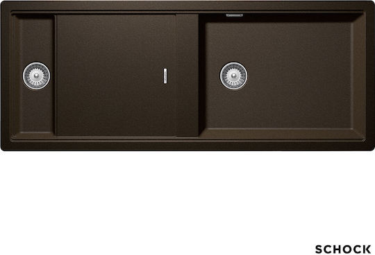 Schock Flush Prepstation Chiuvetă Bucătărie Drop-In 114x46cm Maro Schock Flush Prepstation Chiuvetă Bucătărie Drop-In 114x46cm Maro