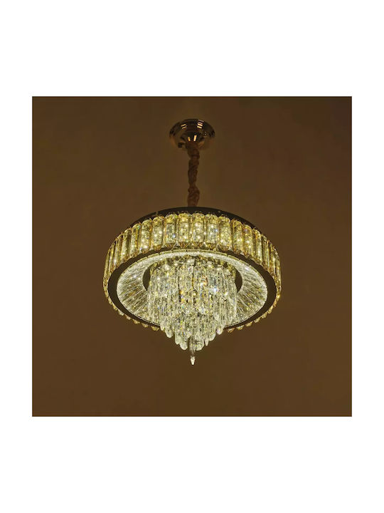 Πολυέλαιος LED με Κρύσταλλα Χρυσός 4263-r45gd-elbulgaria