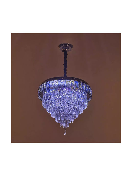 Kronleuchter LED Ø45cm Silber 4256-r45ch-elbulgaria