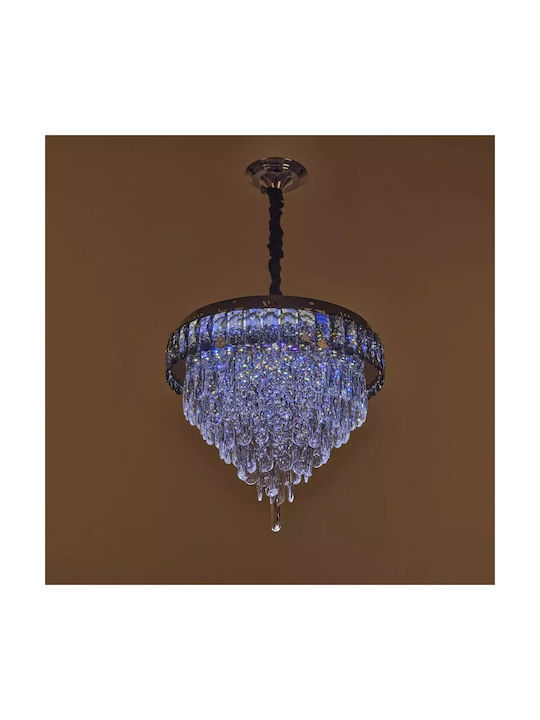 Kronleuchter LED Ø45cm Silber 4256-r45ch-elbulgaria