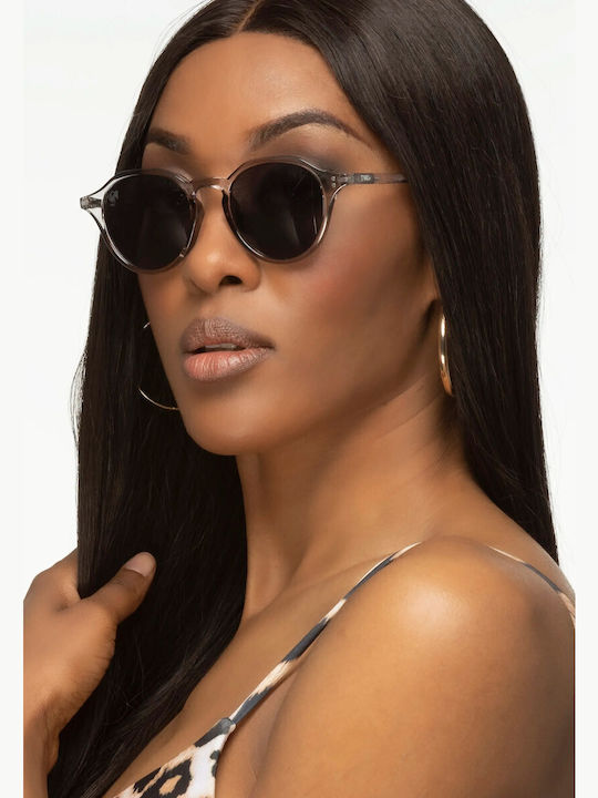Twig Langevin Unisex Sunglasses with Transparent Plastic Frame LAS06
