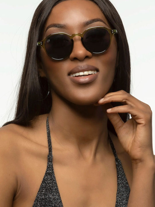 Twig Langevin Unisex Sunglasses with Transparent Plastic Frame LAS06