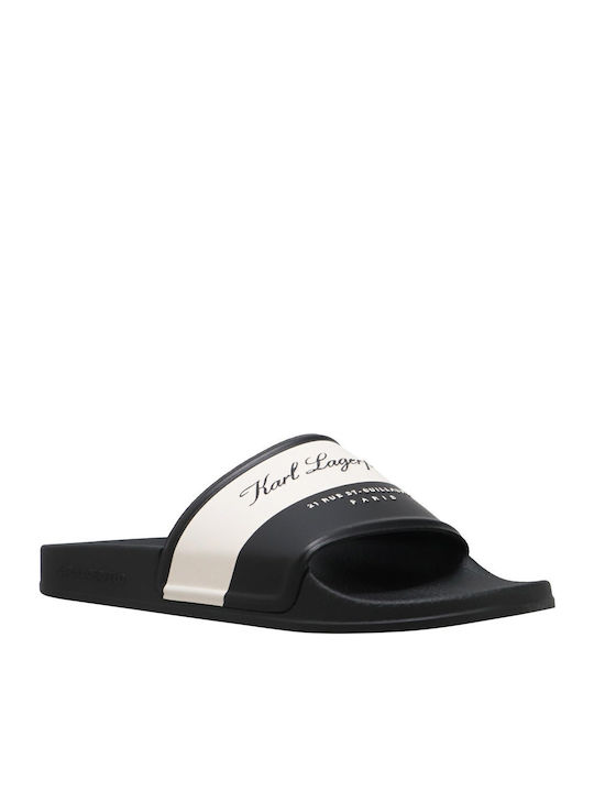 Karl Lagerfeld Slides Μαύρα