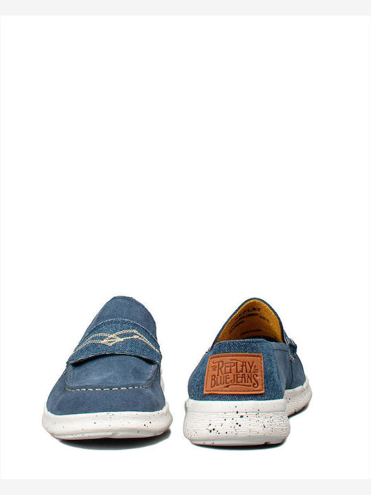 Alcyon Men's Moccasins Blue