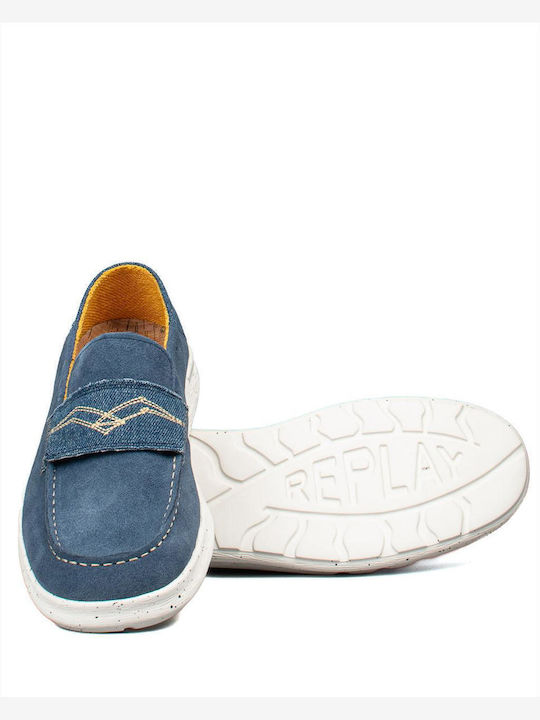 Alcyon Men's Moccasins Blue