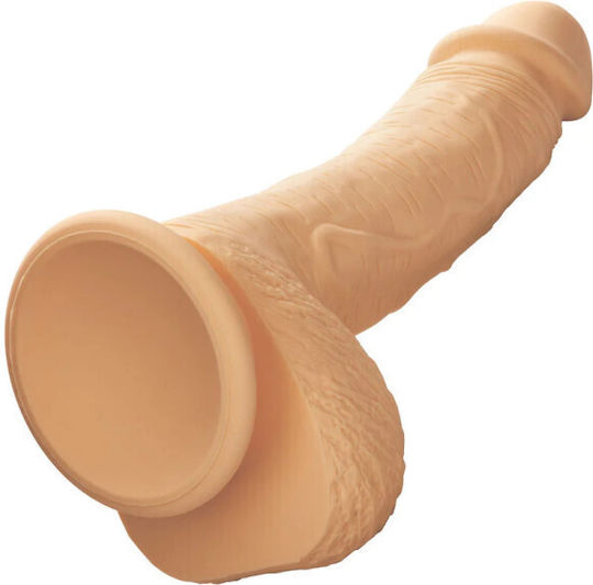 Calexotics Glass Dildo with Balls and Suction Cup Flesh 16cm