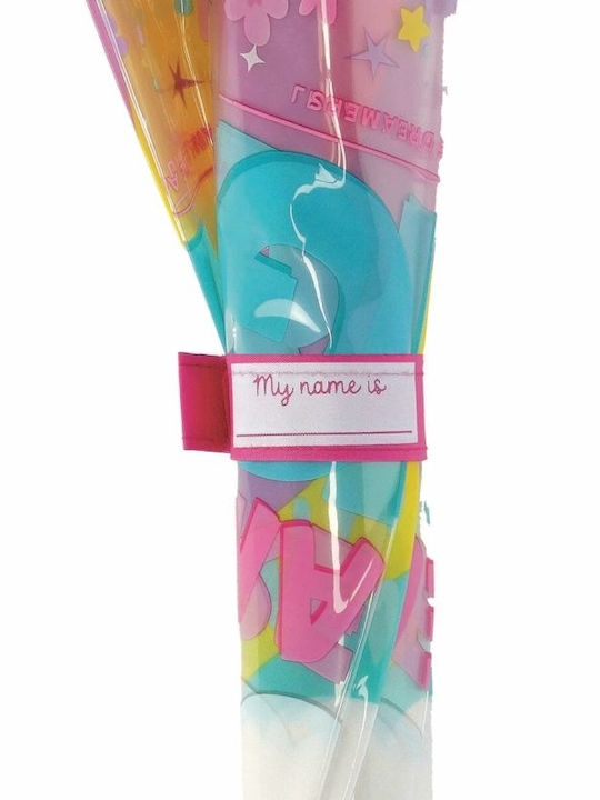 Unicorn Kids Umbrella Curved Handle Transparent 70cm Unicorn Kids Umbrella Curved Handle Transparent 70cm