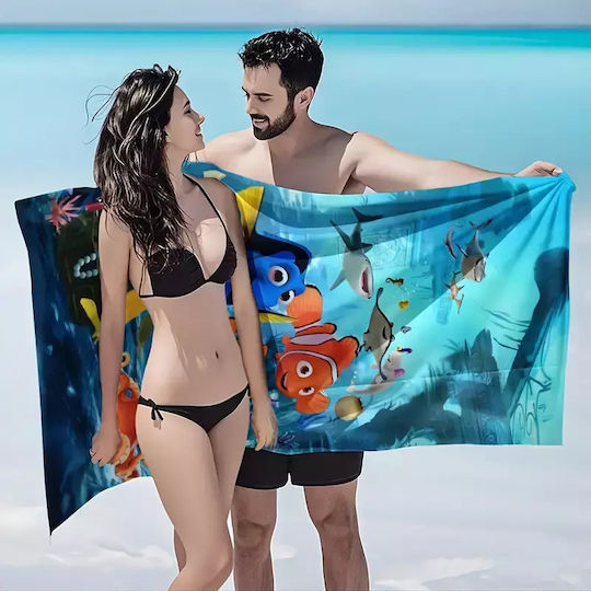 Πετσέτα Θαλάσσης Finding Nemo Βlue