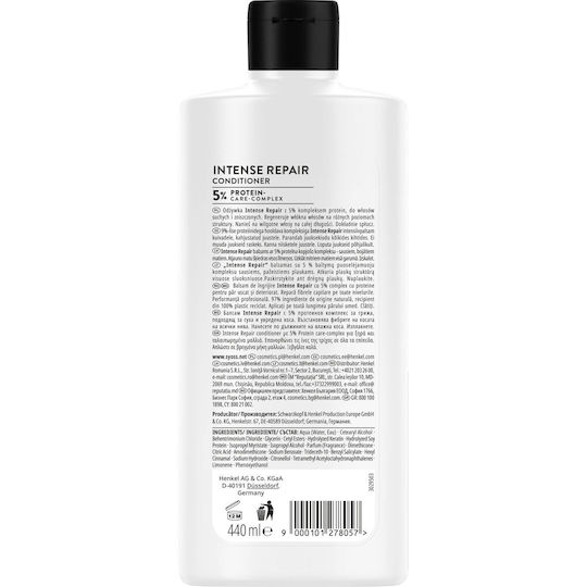 Syoss Repair Hair Conditioner for Hydration and Nourishment 440ml