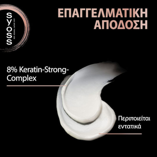 Syoss Keratin Blue Lotus Balsam Reconstrucție/Nutriție pentru Toate Tipurile de Păr 440ml