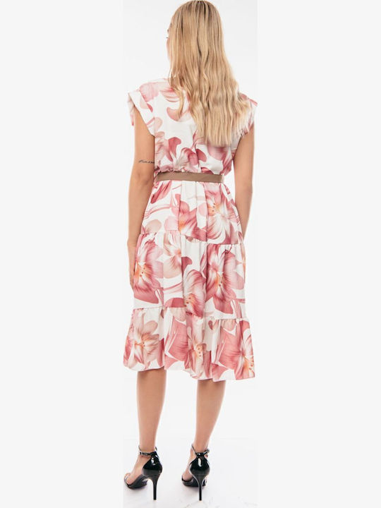 Midi Dress for Wedding / Baptism Pink