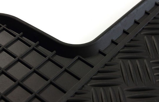 Rigum Set of Front and Rear Mats 4pcs for Honda CR-V Black