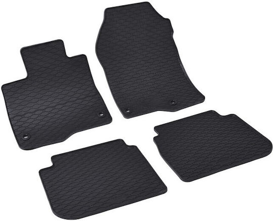 Rigum Set of Front and Rear Mats 4pcs for Honda CR-V Black