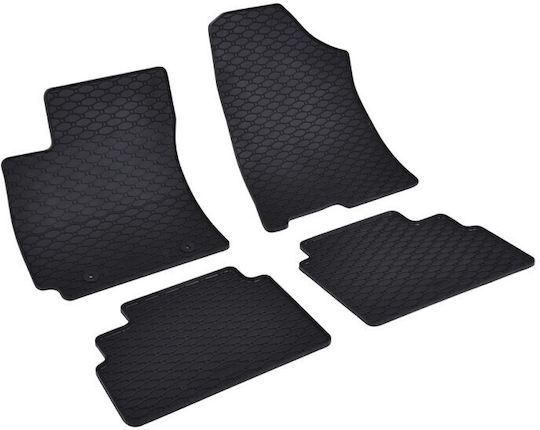 Rigum Set of Front and Rear Mats 4pcs for Hyundai Kona 2023+ Black