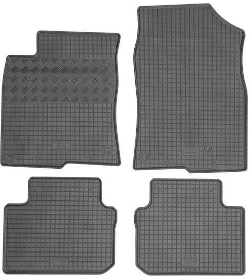 Rigum Set of Front and Rear Mats 4pcs for Honda Civic 2022+ Black