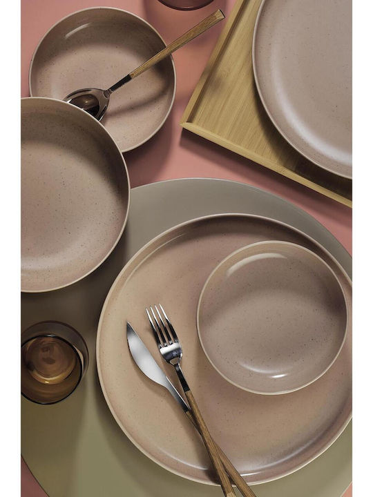Kutahya Porselen Pink Porcelain Dinnerware Set 18pcs