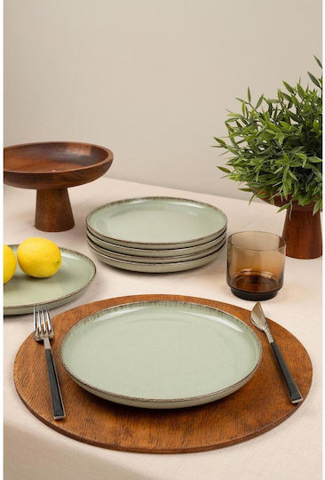 Kutahya Porselen Green Porcelain Dinnerware Set 18pcs