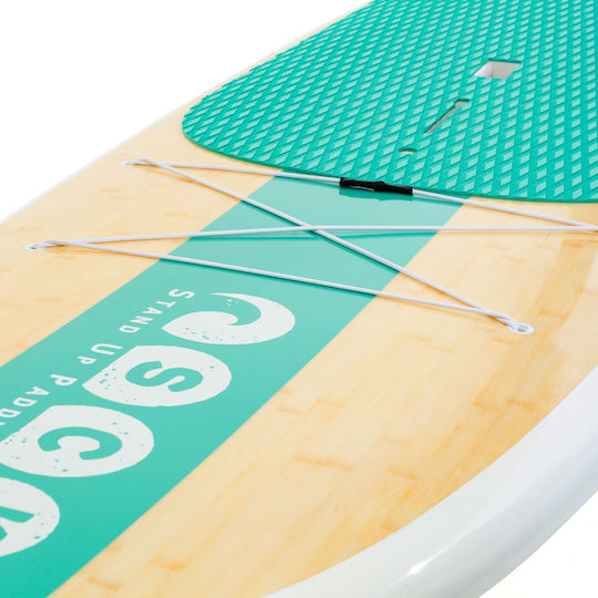 SCK Bamboo Silica 10'6'' Bamboo SUP Board with Length 3.2m Green