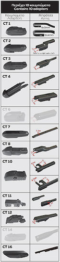 Cartech Ζmax Passpartout Plus Driver Car Wiper 430mm Universal
