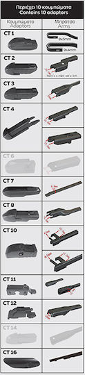 Cartech Ζmax Passpartout Plus Driver Car Wiper 350mm