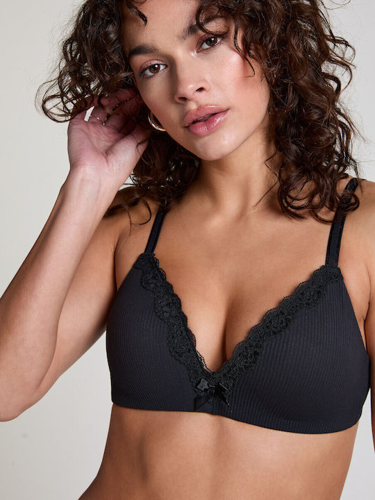 Lola Bra without Padding without Underwire Black