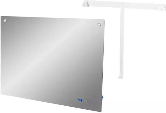 Eurom Panouri de încălzire cu infraroșu Perete Sticlă 600W Argint 60x80cm
